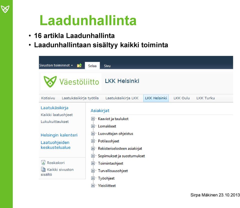 Laadunhallinta