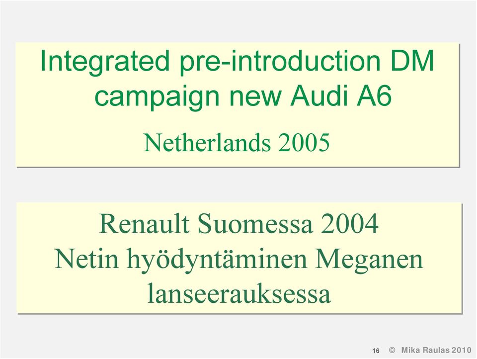 Renault Suomessa 2004 Netin