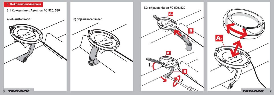 3.2 ohjaustankoon FC 520, 530 a)