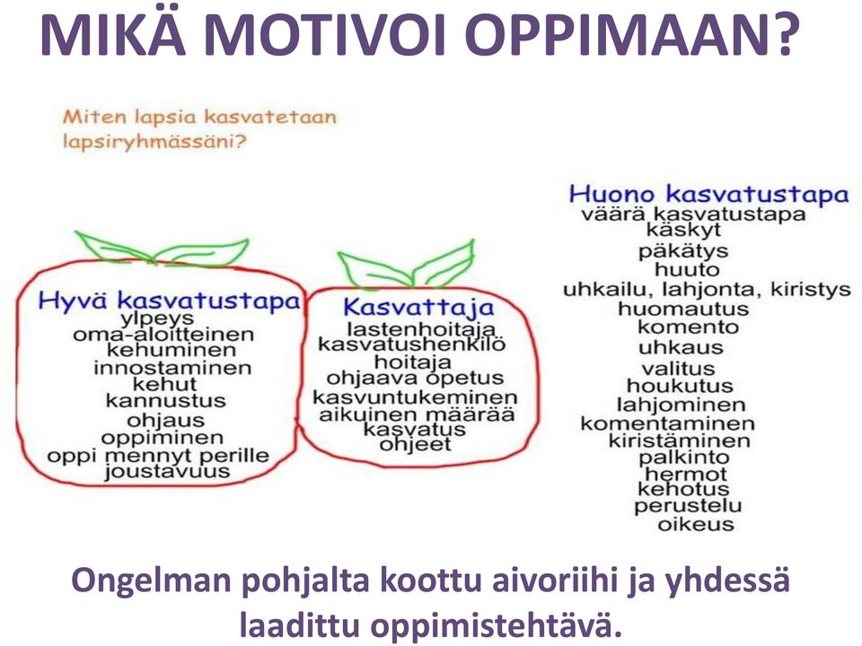 koottu aivoriihi ja