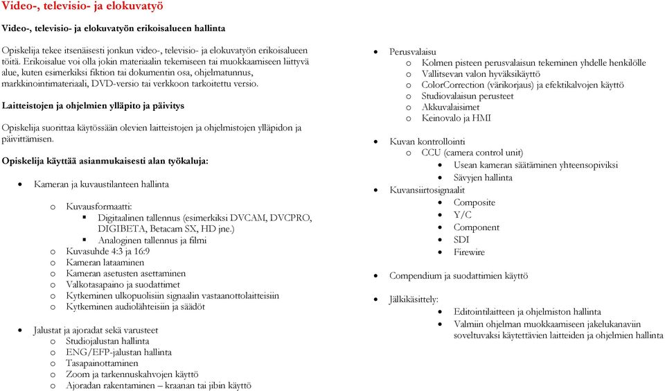 tarkoitettu versio. Laitteistojen ja ohjelmien ylläpito ja päivitys suorittaa käytössään olevien laitteistojen ja ohjelmistojen ylläpidon ja päivittämisen.