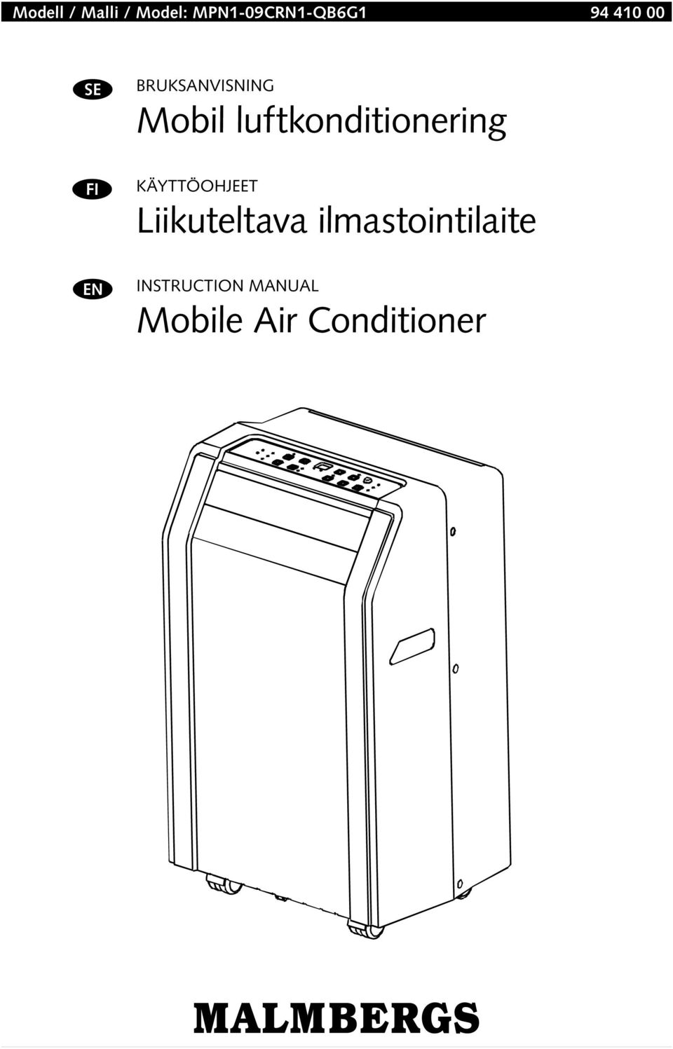 luftkonditionering FI KÄYTTÖOHJEET