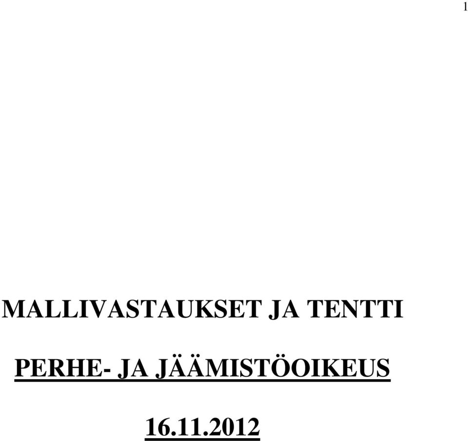 JA TENTTI