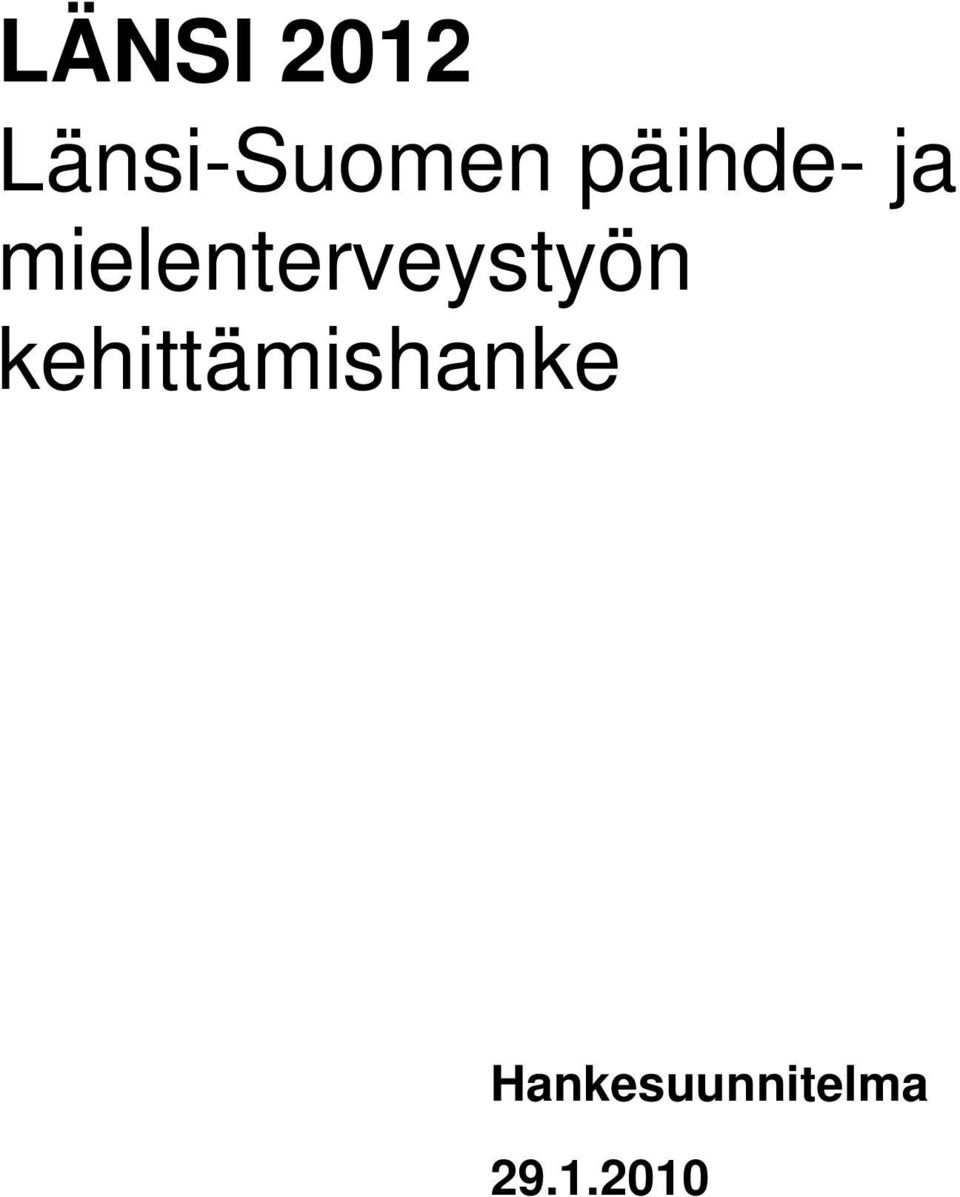 mielenterveystyön