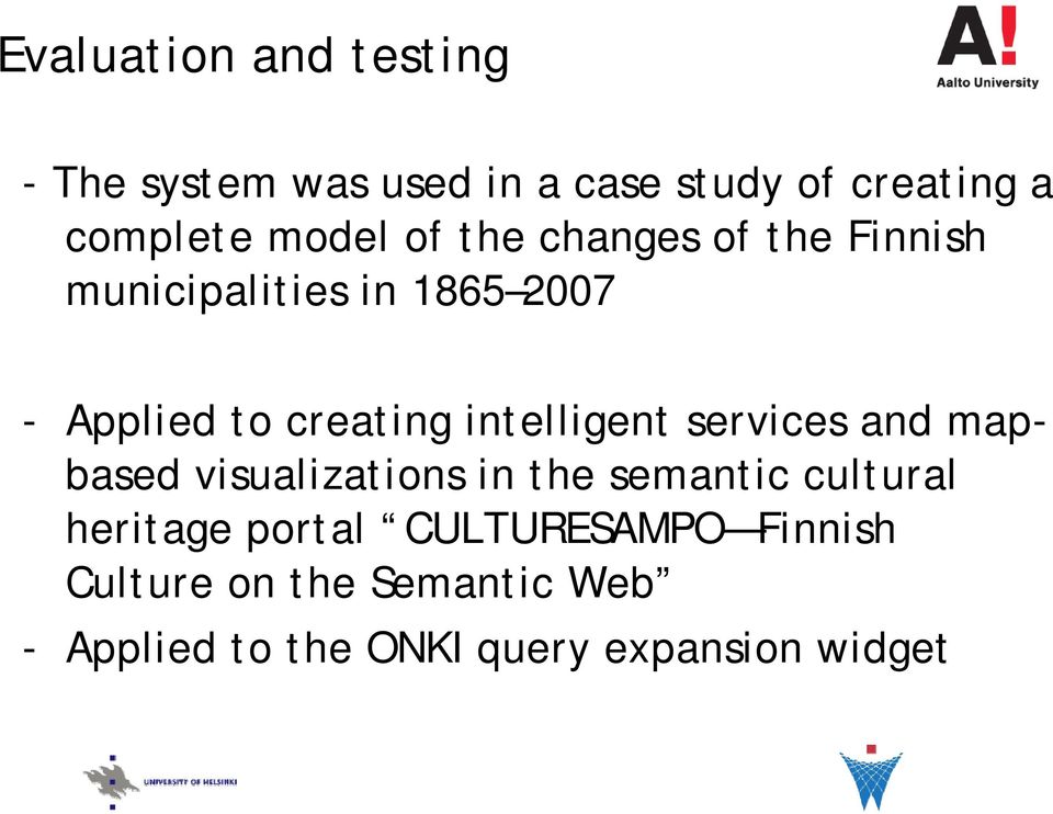 intelligent services and mapbased visualizations in the semantic cultural heritage