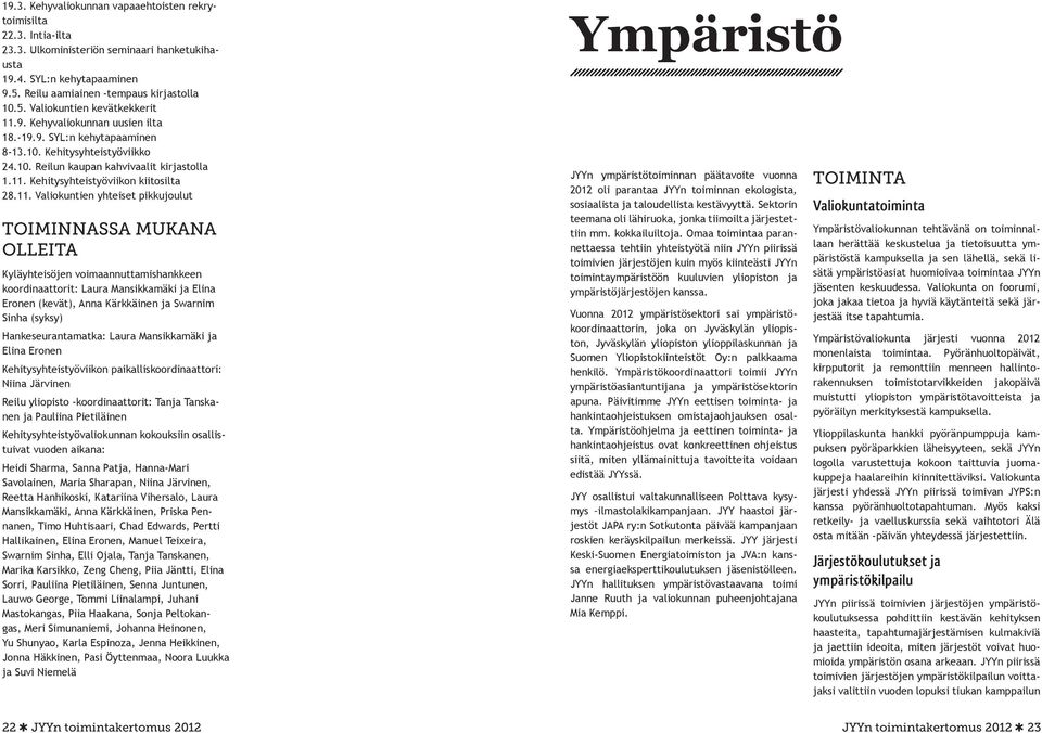 Kehitysyhteistyöviikon kiitosilta 28.11.