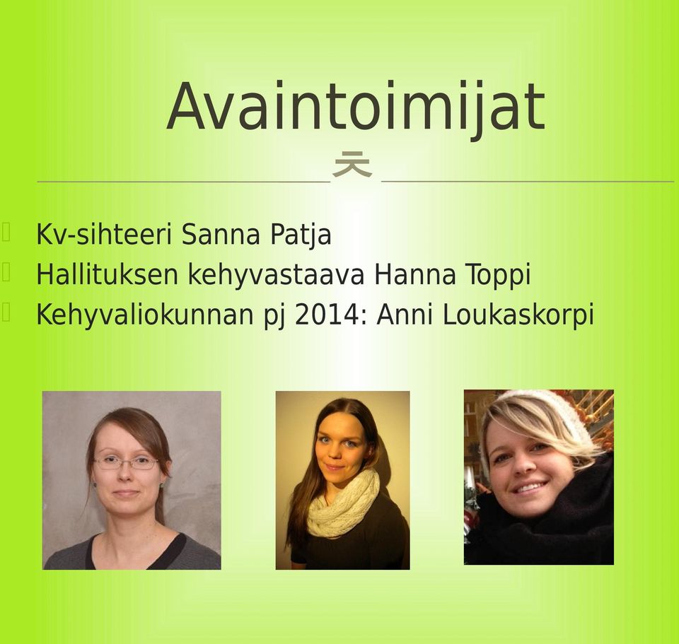 kehyvastaava Hanna Toppi