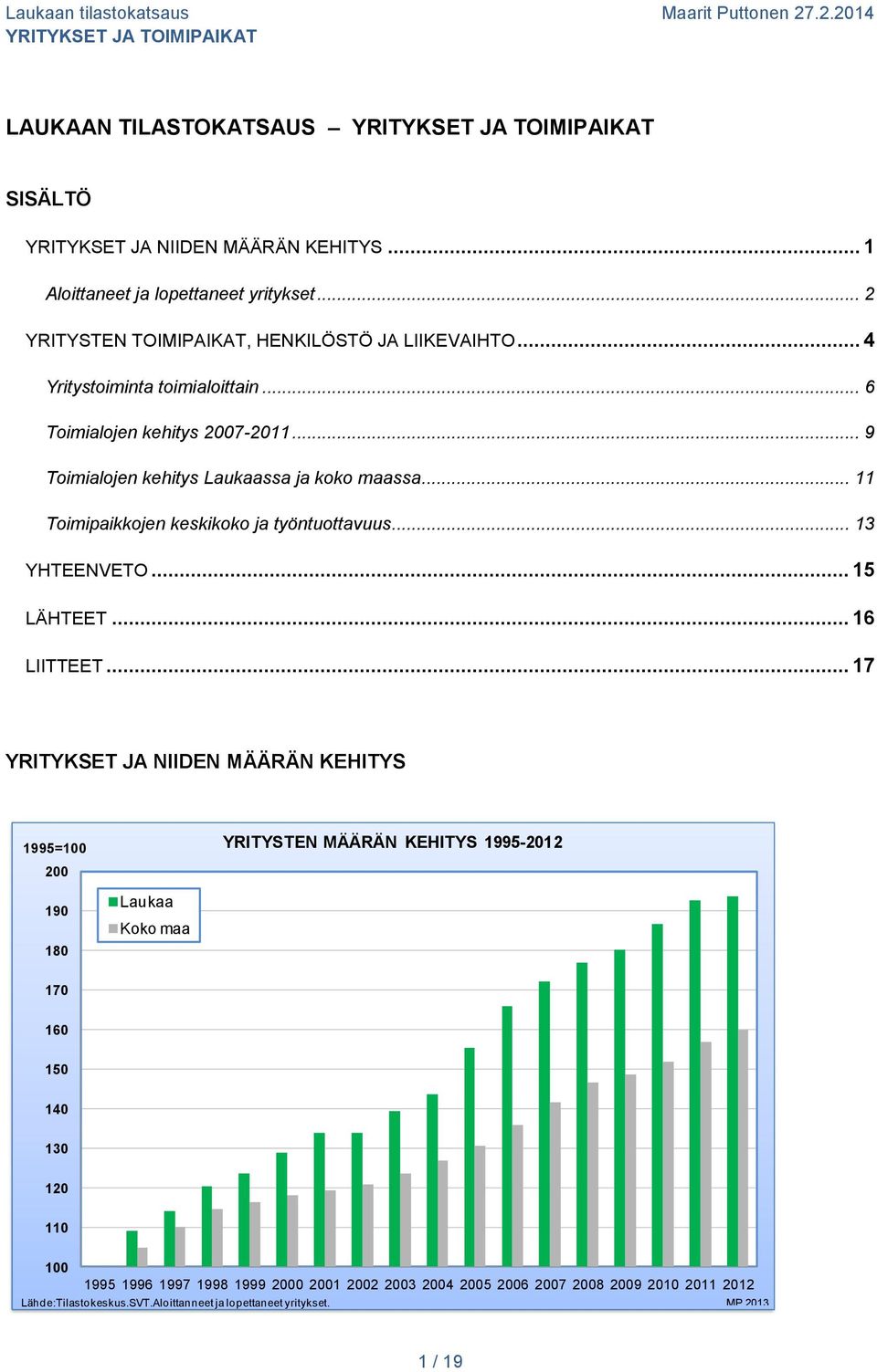 .. 13 YHTEENVETO... 15 LÄHTEET... 16 LIITTEET.