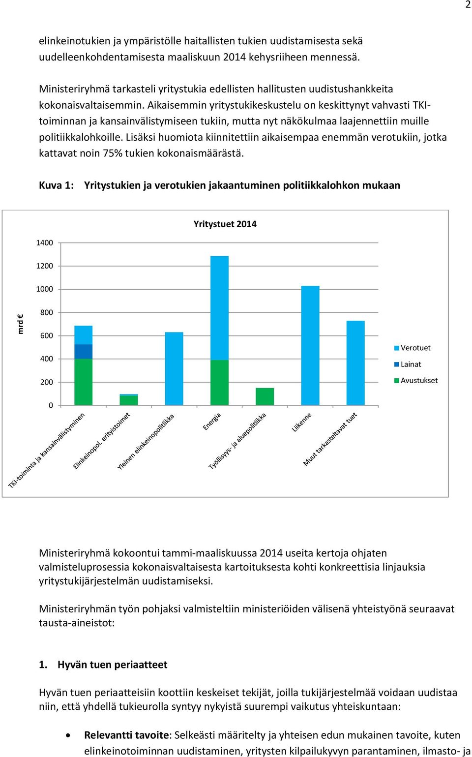 Aikaisemmin yritystukikeskustelu on keskittynyt vahvasti TKItoiminnan ja kansainvälistymiseen tukiin, mutta nyt näkökulmaa laajennettiin muille politiikkalohkoille.