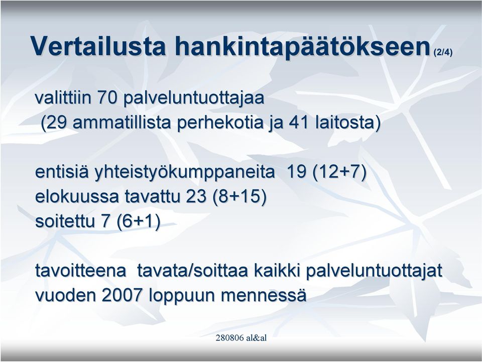 (12+7) elokuussa tavattu 23 (8+15) soitettu 7 (6+1) kseen (2/4)