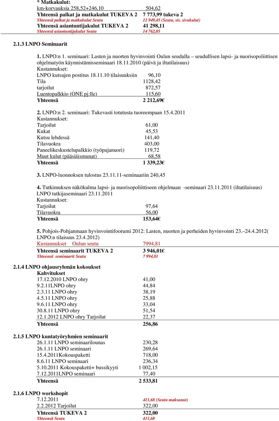 seminaari: Lasten ja nuorten hyvinvointi Oulun seudulla seudullisen lapsi- ja nuorisopoliittisen ohjelmatyön käynnistämisseminaari 18.11.