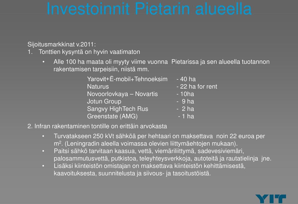 Yarovit+Ё-mobil+Tehnoeksim Naturus Novoorlovkaya Novartis Jotun Group Sangvy HighTech Rus Greenstate (AMG) 2.