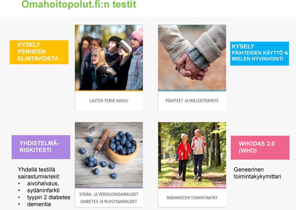HYVINVOINTI YHDISTELMÄ- RISKITESTI WHODAS 2.