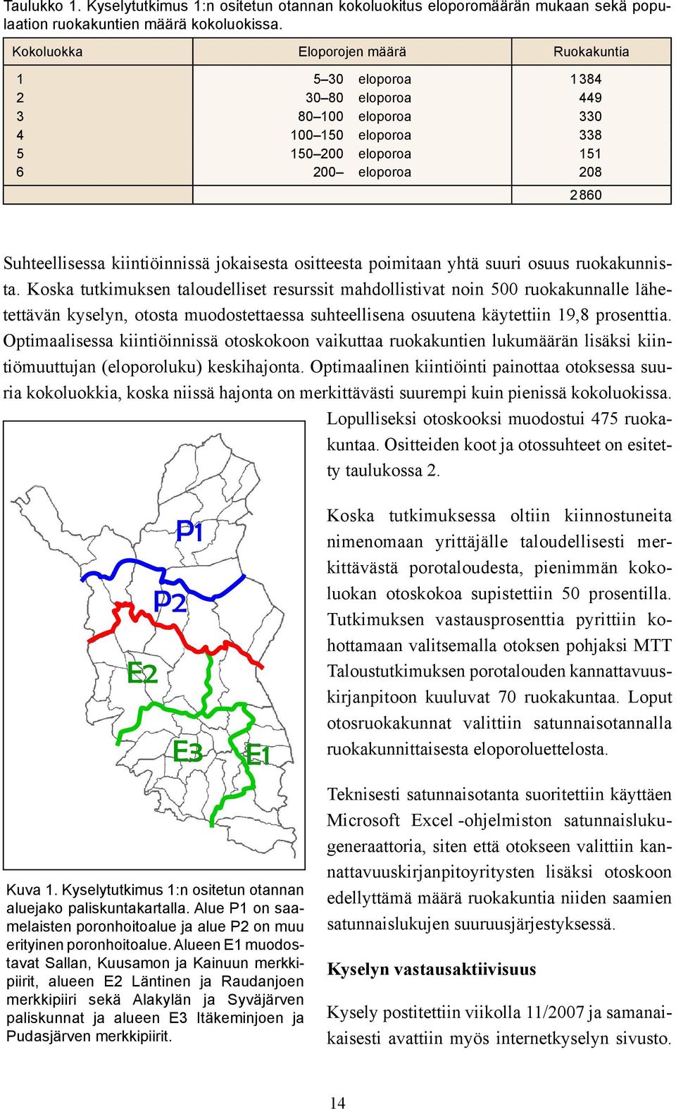 kiintiöinnissä jokaisesta ositteesta poimitaan yhtä suuri osuus ruokakunnista.