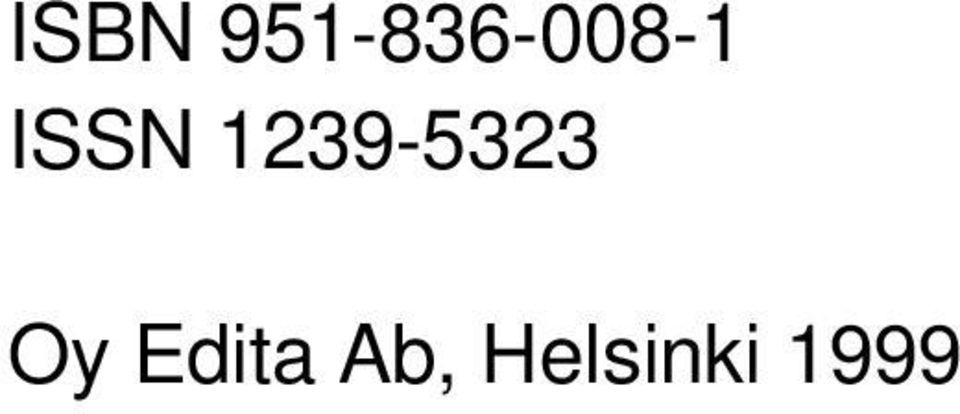 ISSN 1239-5323