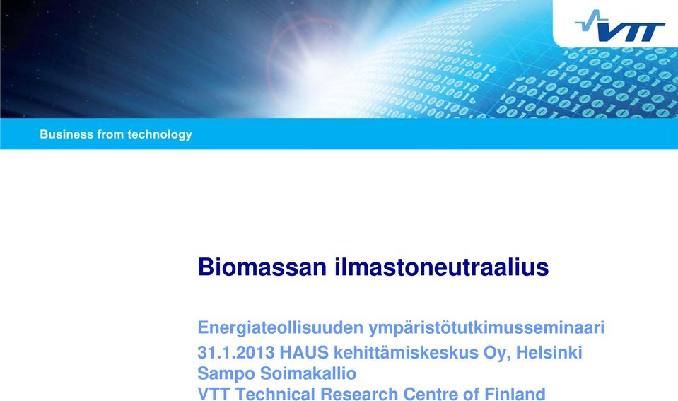 ympäristötutkimusseminaari 31.