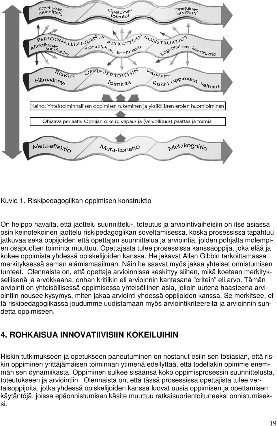 koska prosessissa tapahtuu jatkuvaa sekä oppijoiden että opettajan suunnittelua ja arviointia, joiden pohjalta molempien osapuolten toiminta muuttuu.