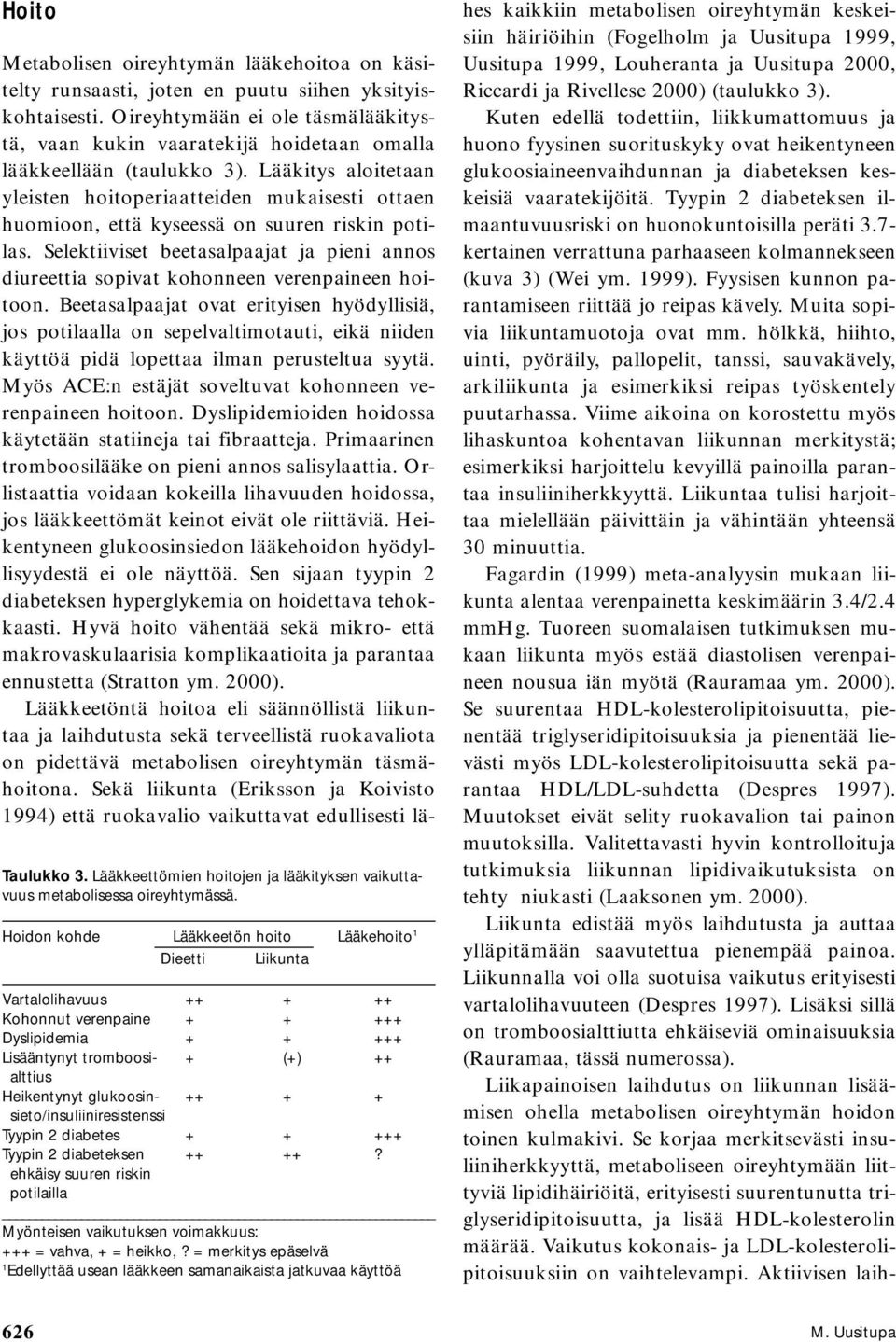 2 diabetes Tyypin 2 diabeteksen? ehkäisy suuren riskin potilailla Myönteisen vaikutuksen voimakkuus: = vahva, = heikko,?