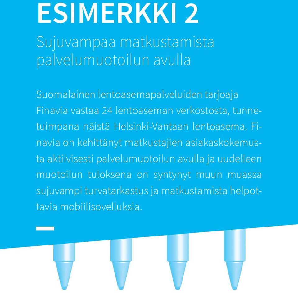 Finavia on kehittänyt matkustajien asiakaskokemusta aktiivisesti palvelumuotoilun avulla ja uudelleen