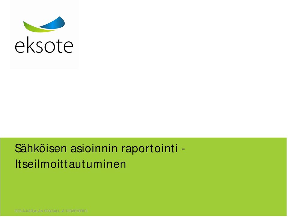 raportointi -