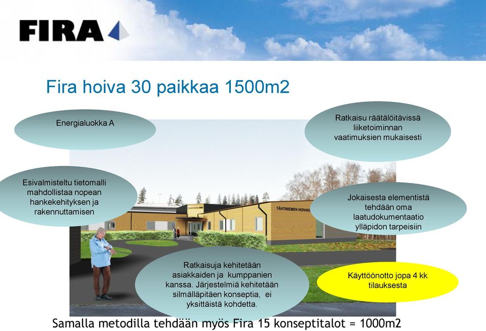 tarpeisiin Ratkaisuja kehitetään asiakkaiden ja kumppanien kanssa.