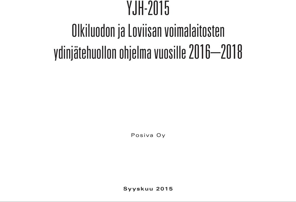 ydinjätehuollon ohjelma