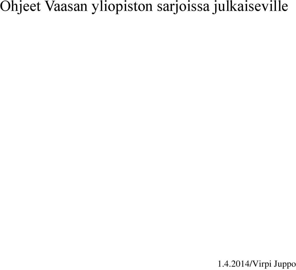 sarjoissa
