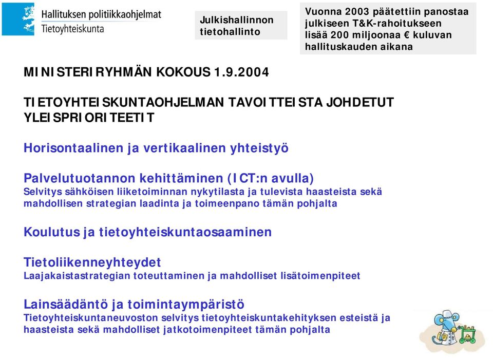 liiketoiminnan nykytilasta ja tulevista haasteista sekä mahdollisen strategian laadinta ja toimeenpano tämän pohjalta Koulutus ja tietoyhteiskuntaosaaminen Tietoliikenneyhteydet