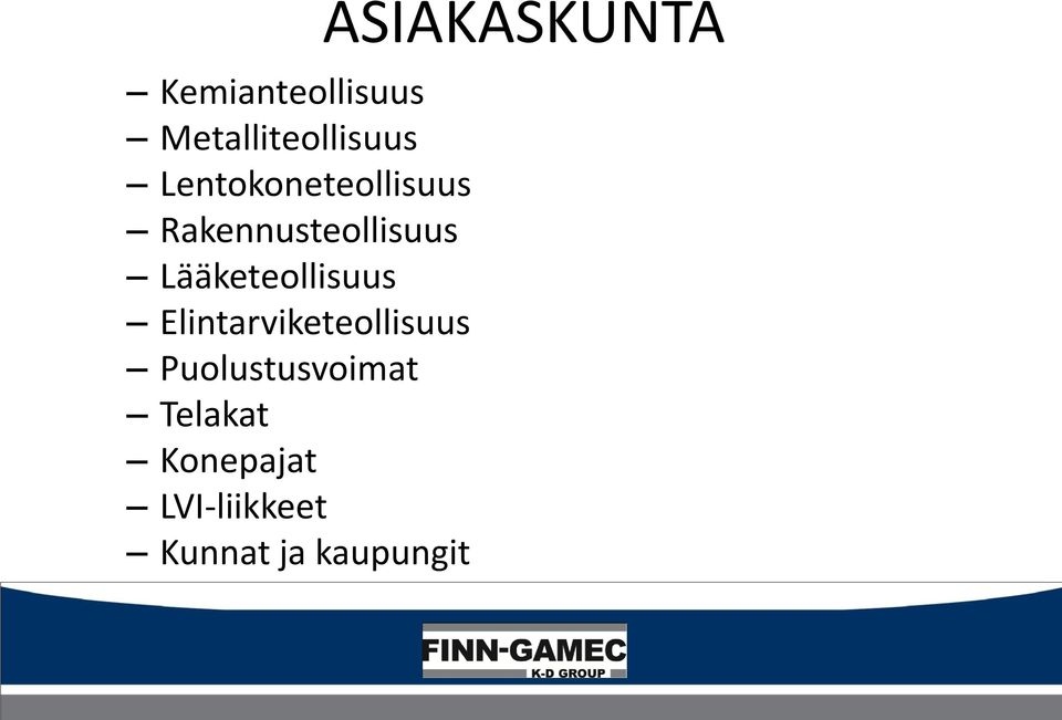 Lääketeollisuus Elintarviketeollisuus