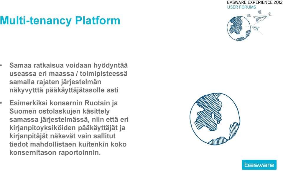 Suomen ostolaskujen käsittely samassa järjestelmässä, niin että eri kirjanpitoyksiköiden