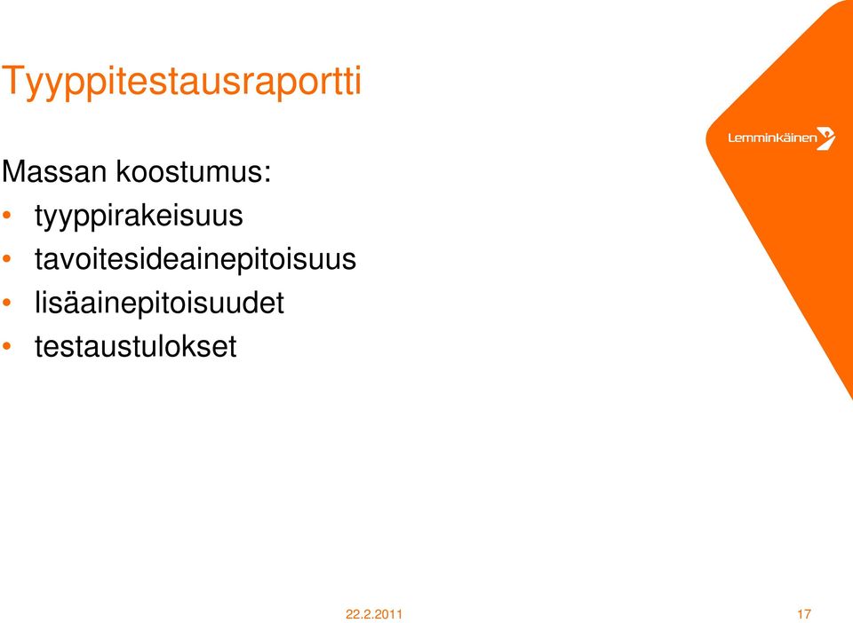 tavoitesideainepitoisuus