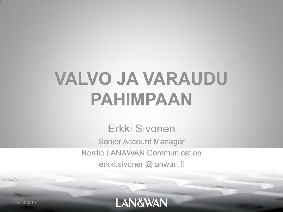 Manager Nordic LAN&WAN