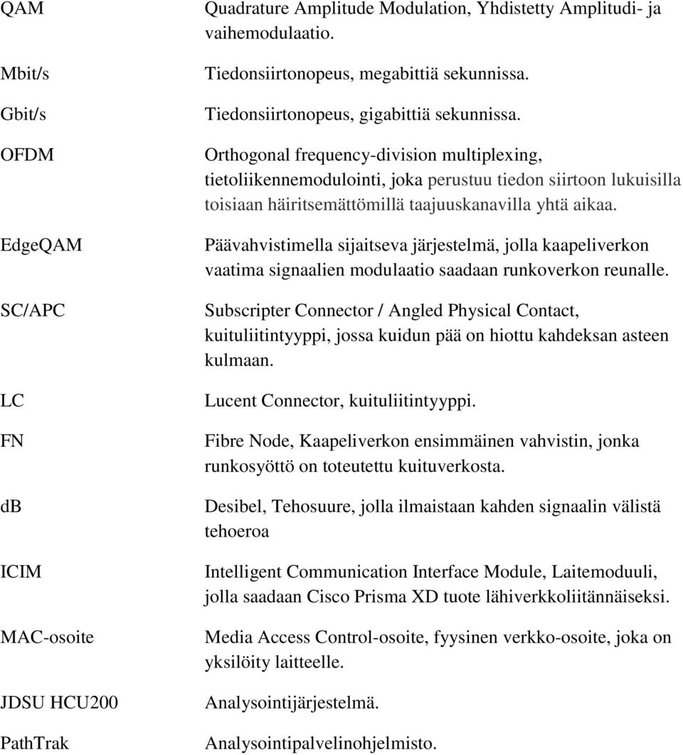 Orthogonal frequency-division multiplexing, tietoliikennemodulointi, joka perustuu tiedon siirtoon lukuisilla toisiaan häiritsemättömillä taajuuskanavilla yhtä aikaa.