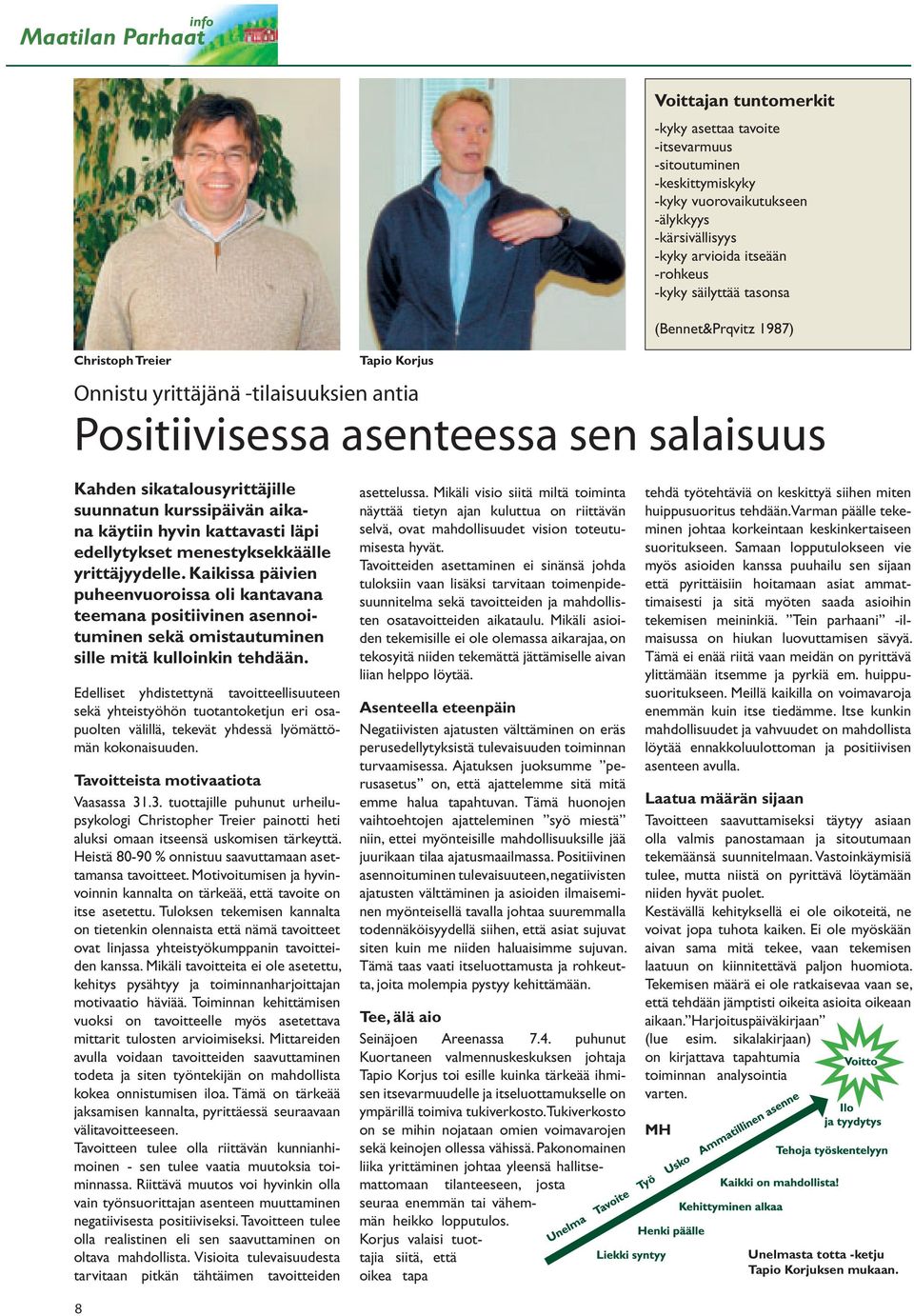kurssipäivän aikana käytiin hyvin kattavasti läpi edellytykset menestyksekkäälle yrittäjyydelle.