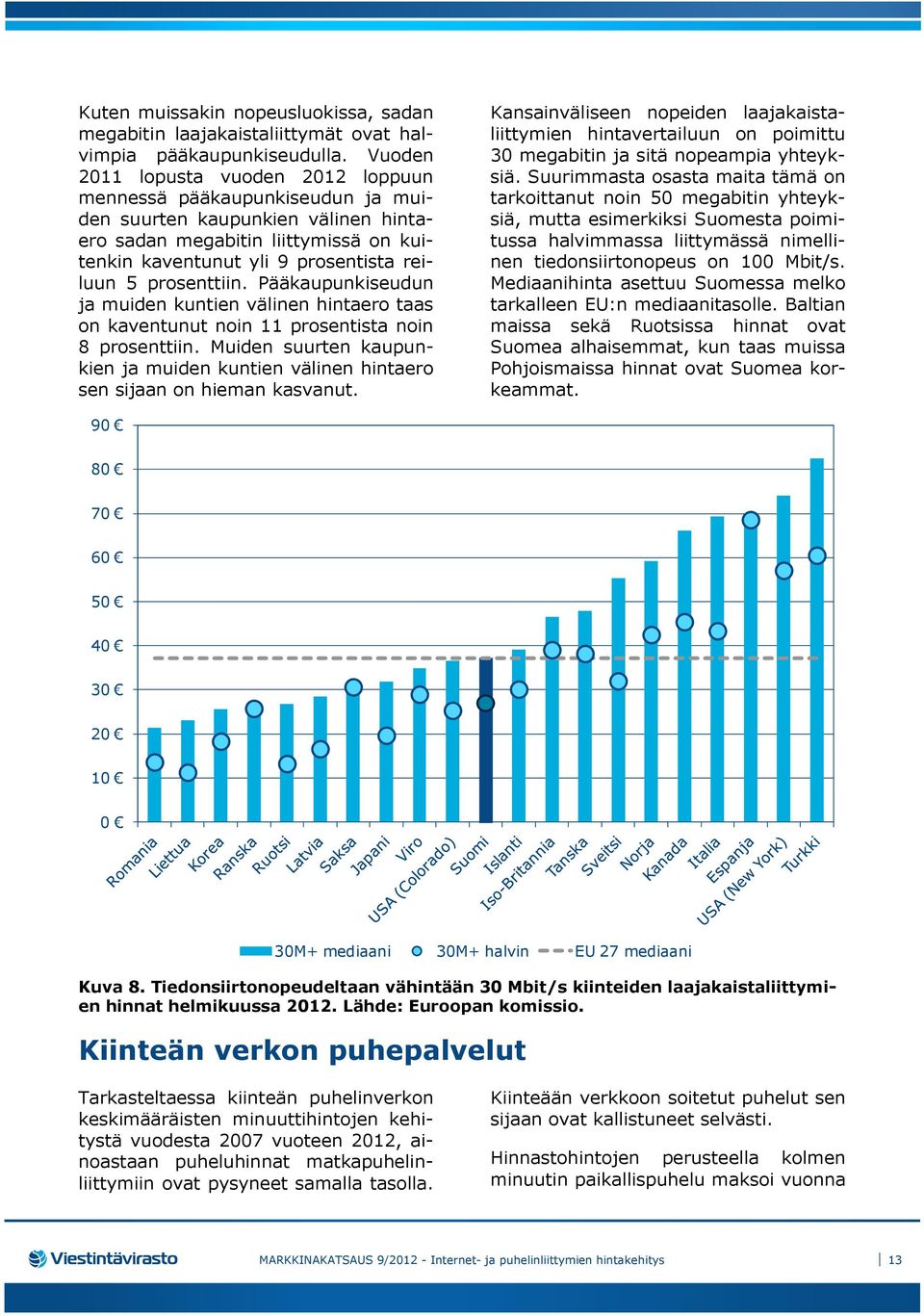 prosenttiin. Pääkaupunkiseudun ja muiden kuntien välinen hintaero taas on kaventunut noin 11 prosentista noin 8 prosenttiin.