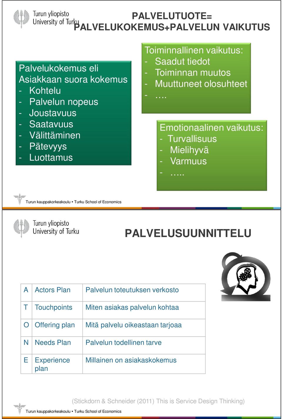 Emotionaalinen vaikutus: - Turvallisuus - Mielihyvä - Varmuus -.