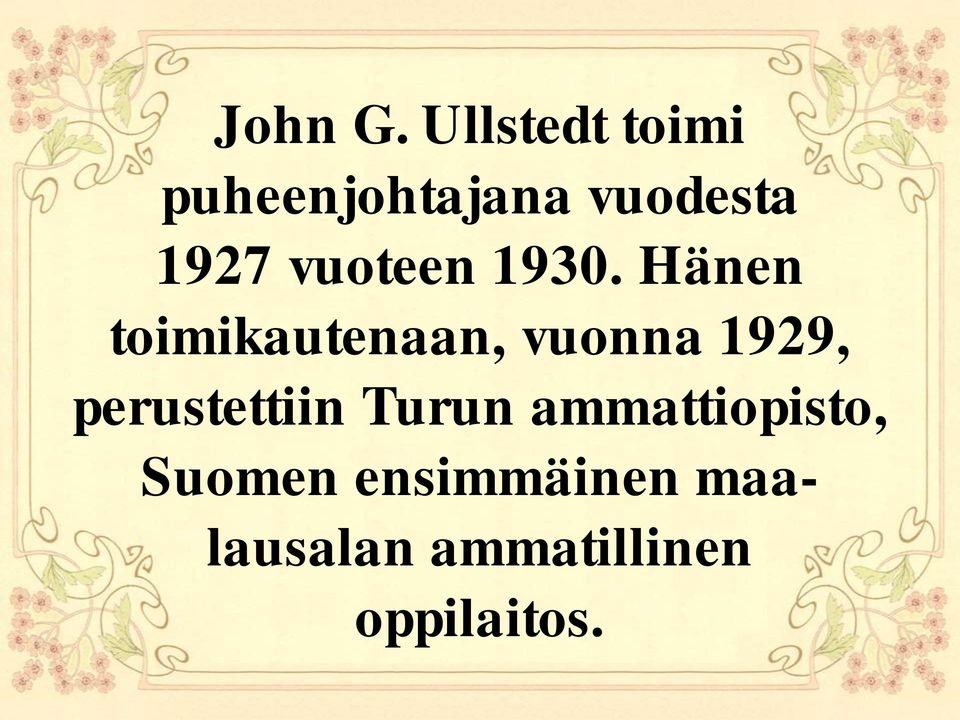 vuoteen 1930.