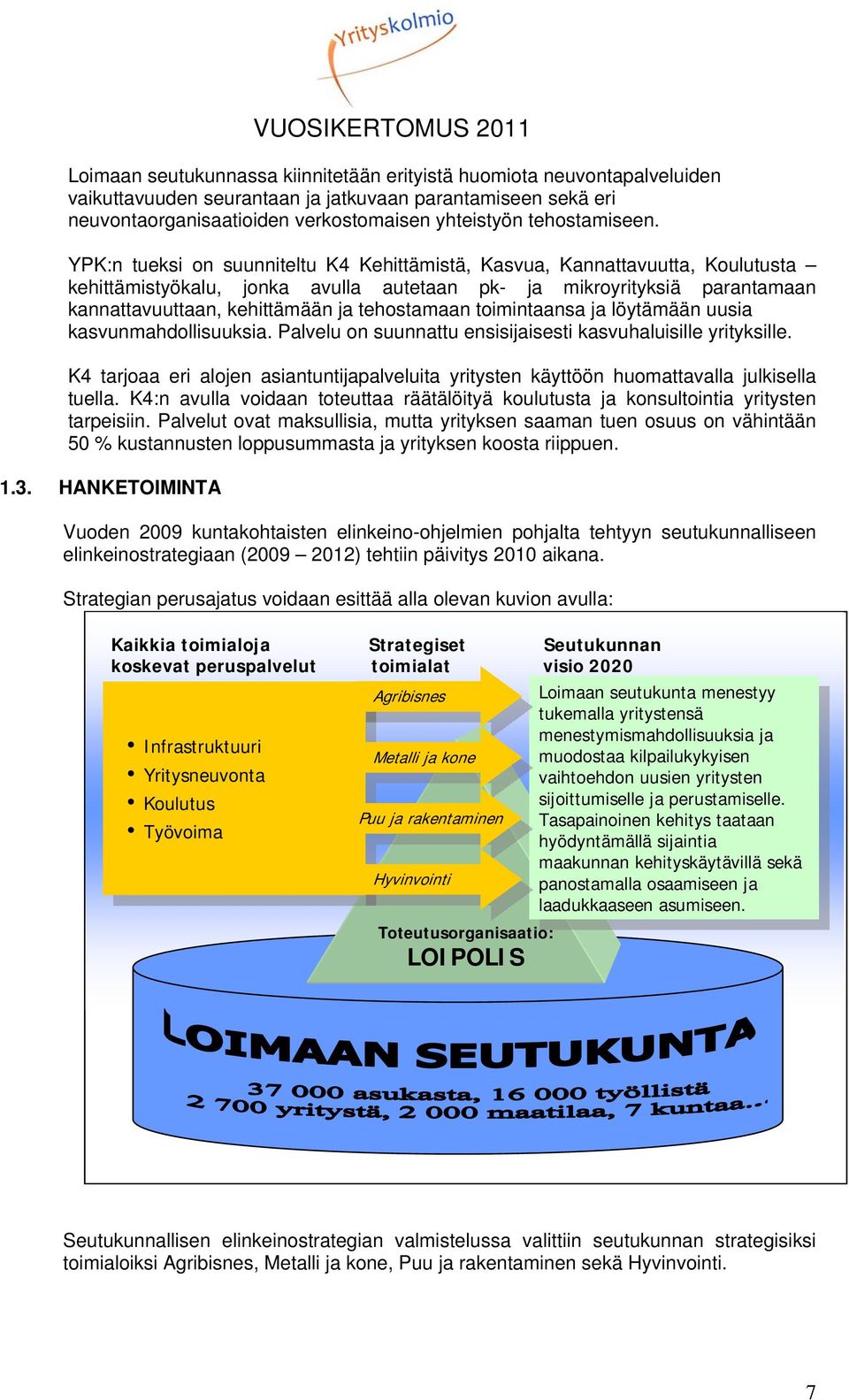 YPK:n tueksi on suunniteltu K4 Kehittämistä, Kasvua, Kannattavuutta, Koulutusta kehittämistyökalu, jonka avulla autetaan pk- ja mikroyrityksiä parantamaan kannattavuuttaan, kehittämään ja tehostamaan