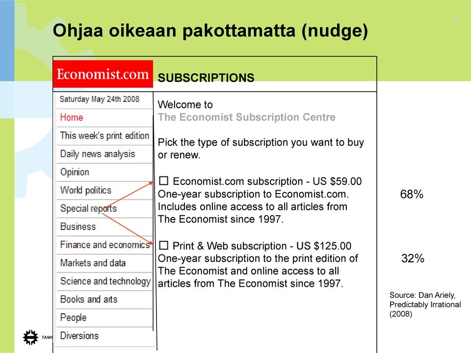 Print & Web subscription - US $125.