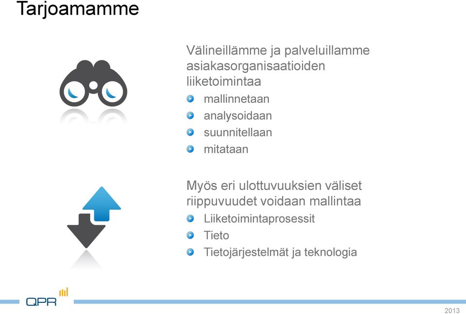 analysoidaan suunnitellaan mitataan Myös eri ulottuvuuksien