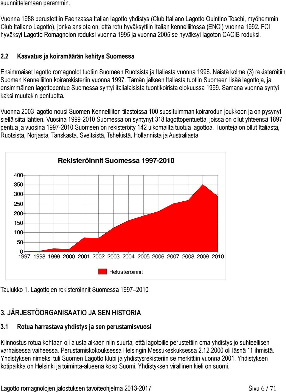 (ENCI) vuonna 1992. FCI hyväksyi Lagotto Romagnolon roduksi vuonna 1995 ja vuonna 20