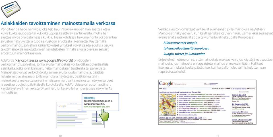 Tässä kohdassa hakumainonta voi parantaa sivuston näkyvyyttä ja tuoda sivustoon arvokasta liikennettä.