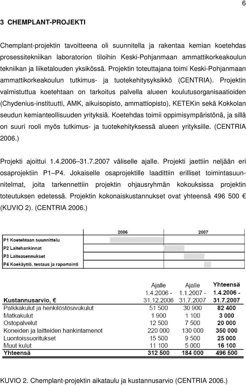 Projektin valmistuttua koetehtaan on tarkoitus palvella alueen koulutusorganisaatioiden (Chydenius-instituutti, AMK, aikuisopisto, ammattiopisto), KETEKin sekä Kokkolan seudun kemianteollisuuden