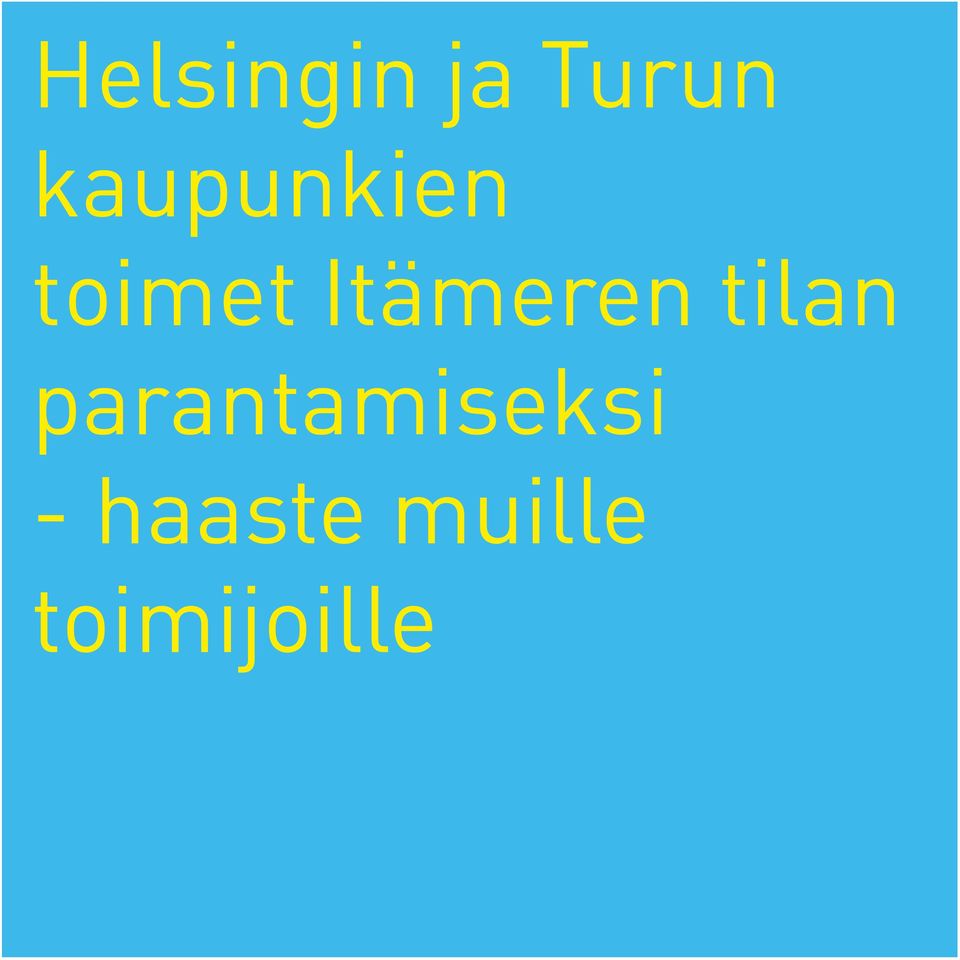Itämeren tilan