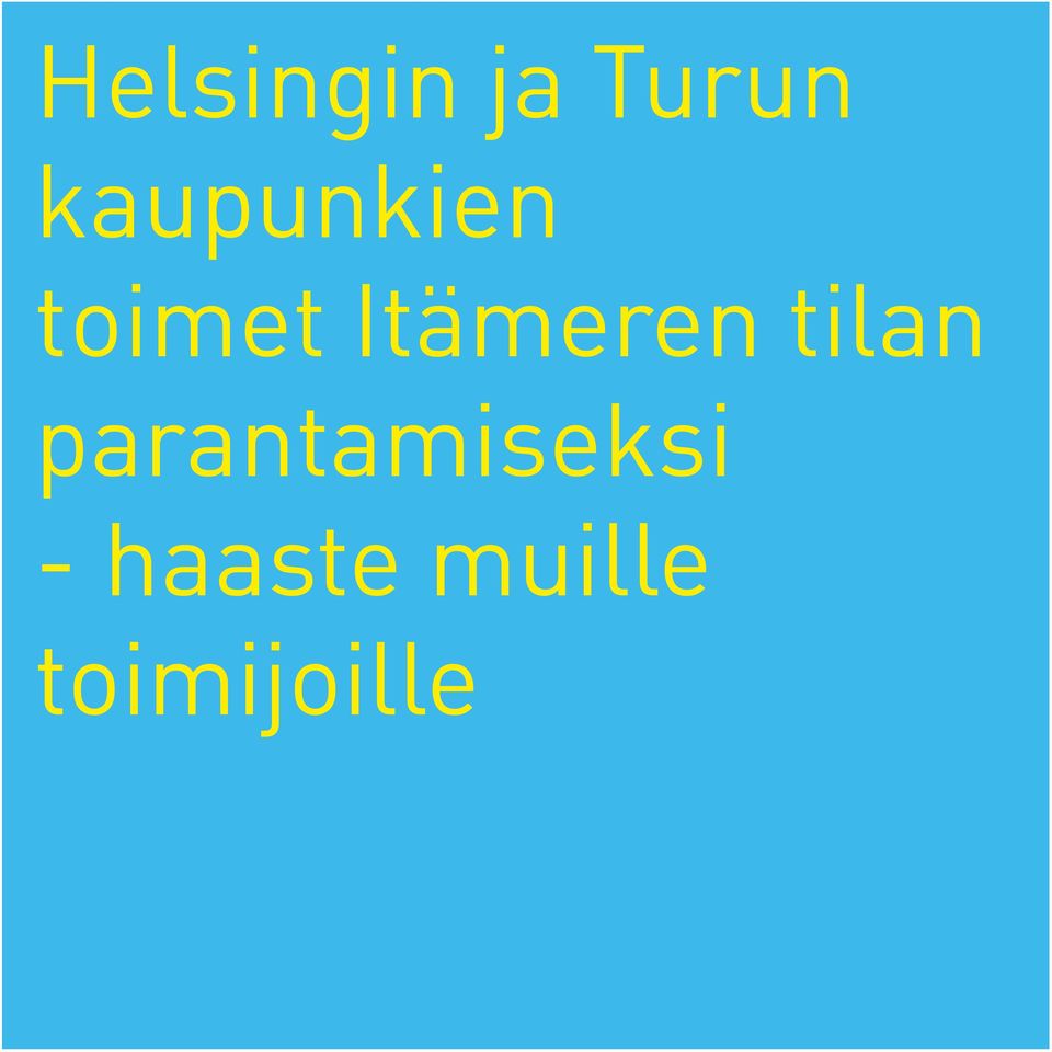 Itämeren tilan