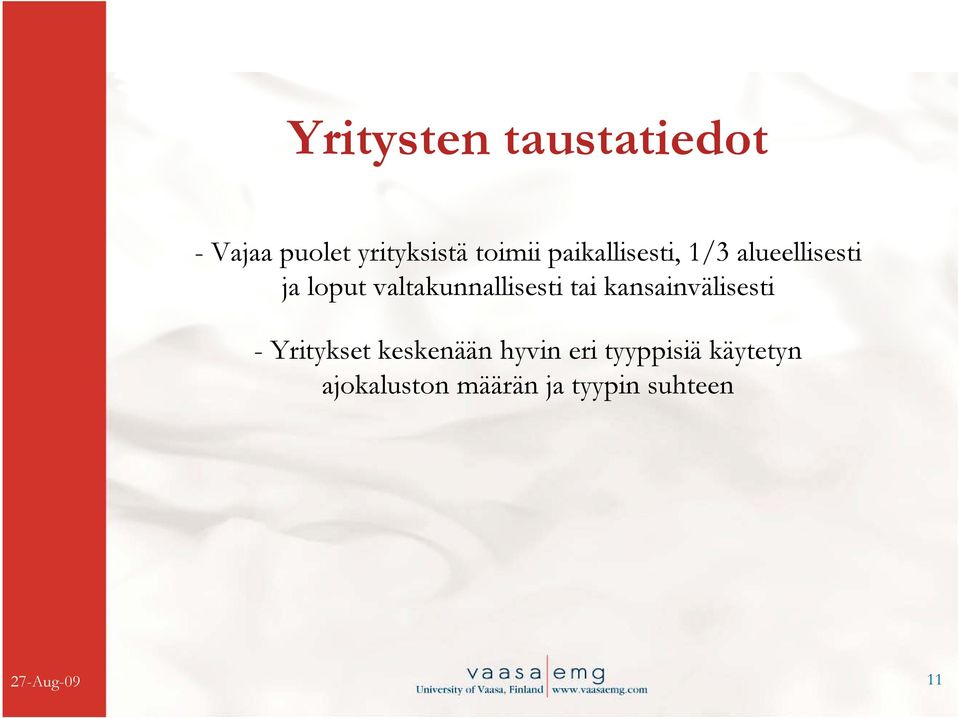 valtakunnallisesti tai kansainvälisesti - Yritykset