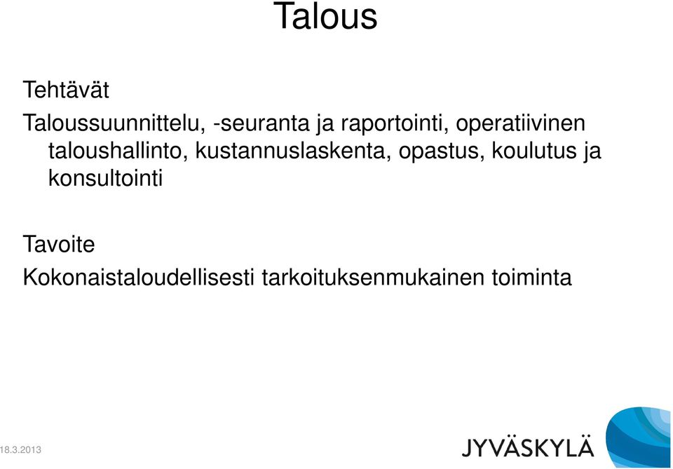 kustannuslaskenta, opastus, koulutus ja konsultointi