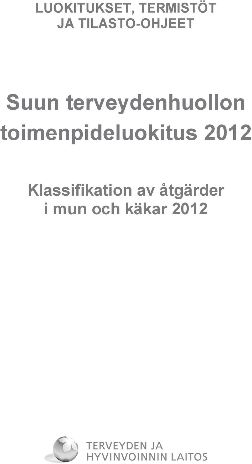 toimenpideluokitus 2012