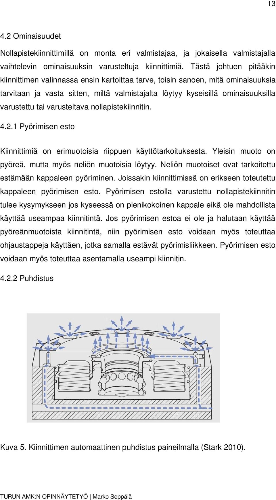 tai varusteltava nollapistekiinnitin. 4.2.1 Pyörimisen esto Kiinnittimiä on erimuotoisia riippuen käyttötarkoituksesta. Yleisin muoto on pyöreä, mutta myös neliön muotoisia löytyy.