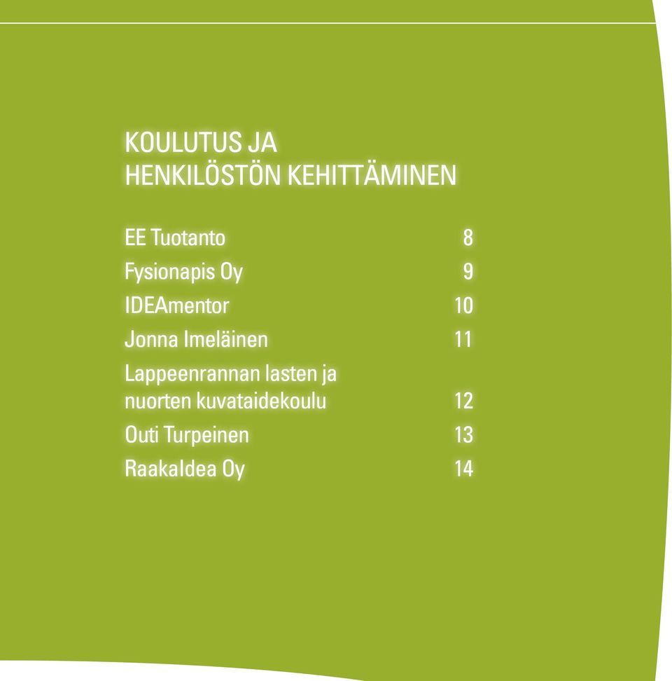 Imeläinen 11 Lappeenrannan lasten ja nuorten